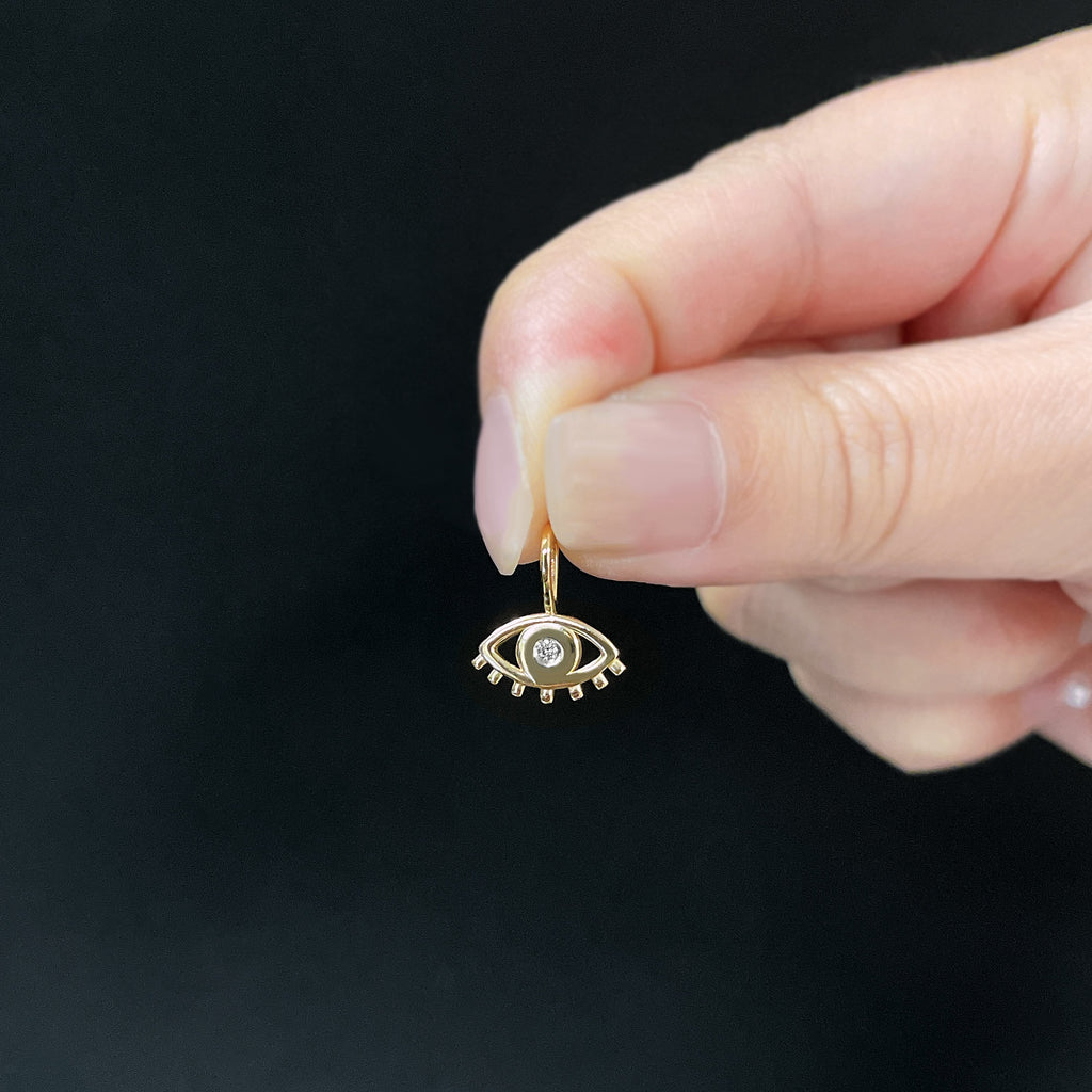Gemstone Eye Charm