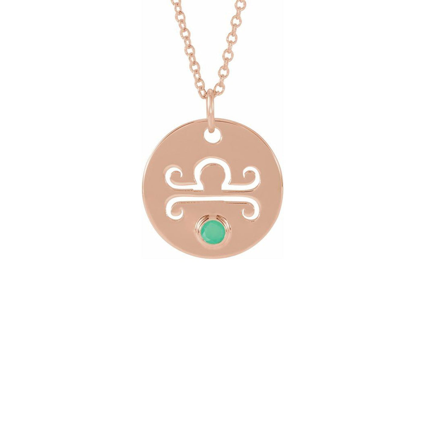 SECTURA GEMMA ♦ LIBRA Zodiac Necklace with Gemstone