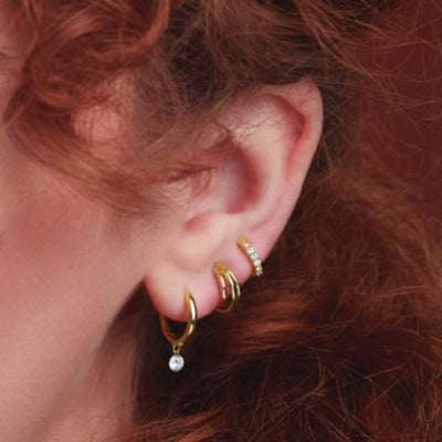 14K Gold Diamond Ear Cuff (single)