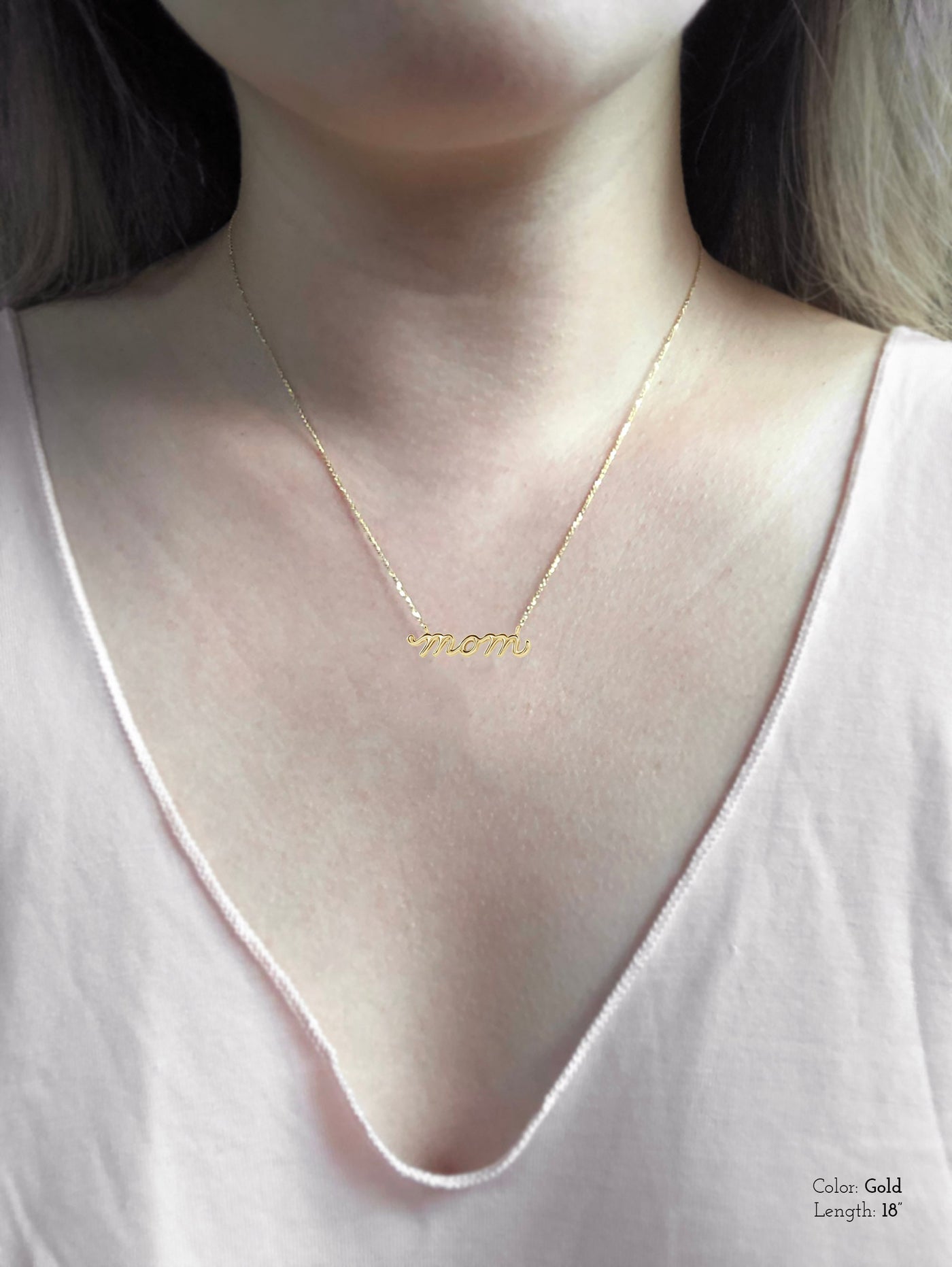 Mom, Mama, Mommy Necklace