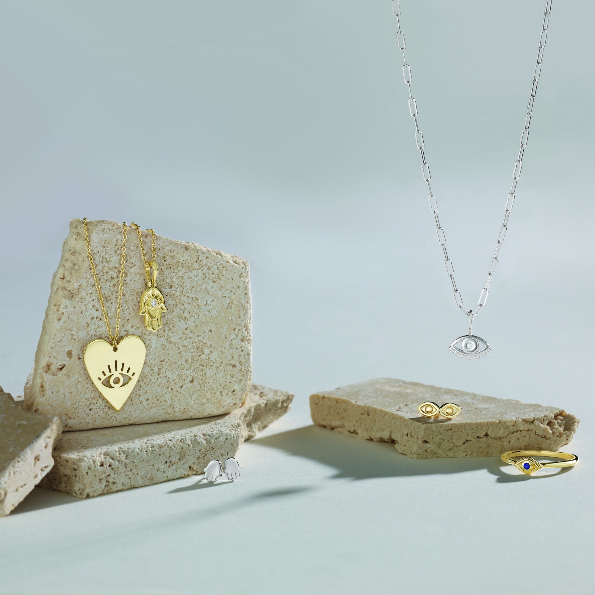 Gemstone Eye Charm