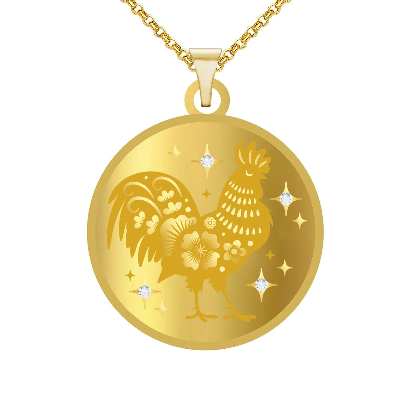 Year of The Rooster (雞) Lunar Zodiac Coin Pendant