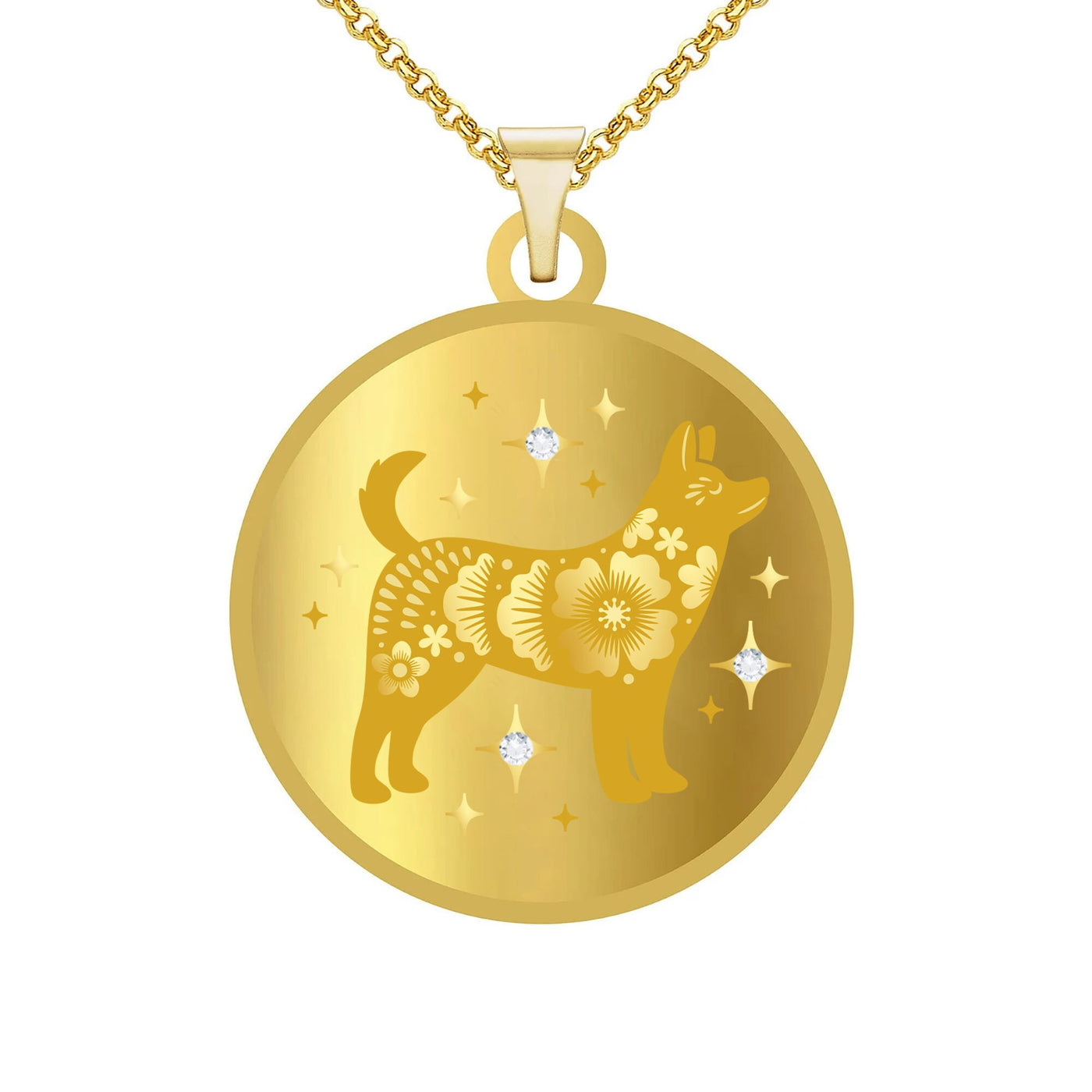 Year of The Dog (狗) Lunar Zodiac Coin Pendant