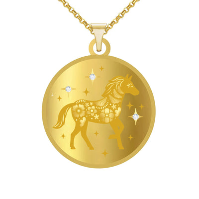 Year of The Horse (馬) Lunar Zodiac Coin Pendant