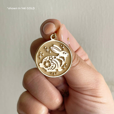 Year of The Rabbit (兔) Lunar Zodiac Coin Pendant
