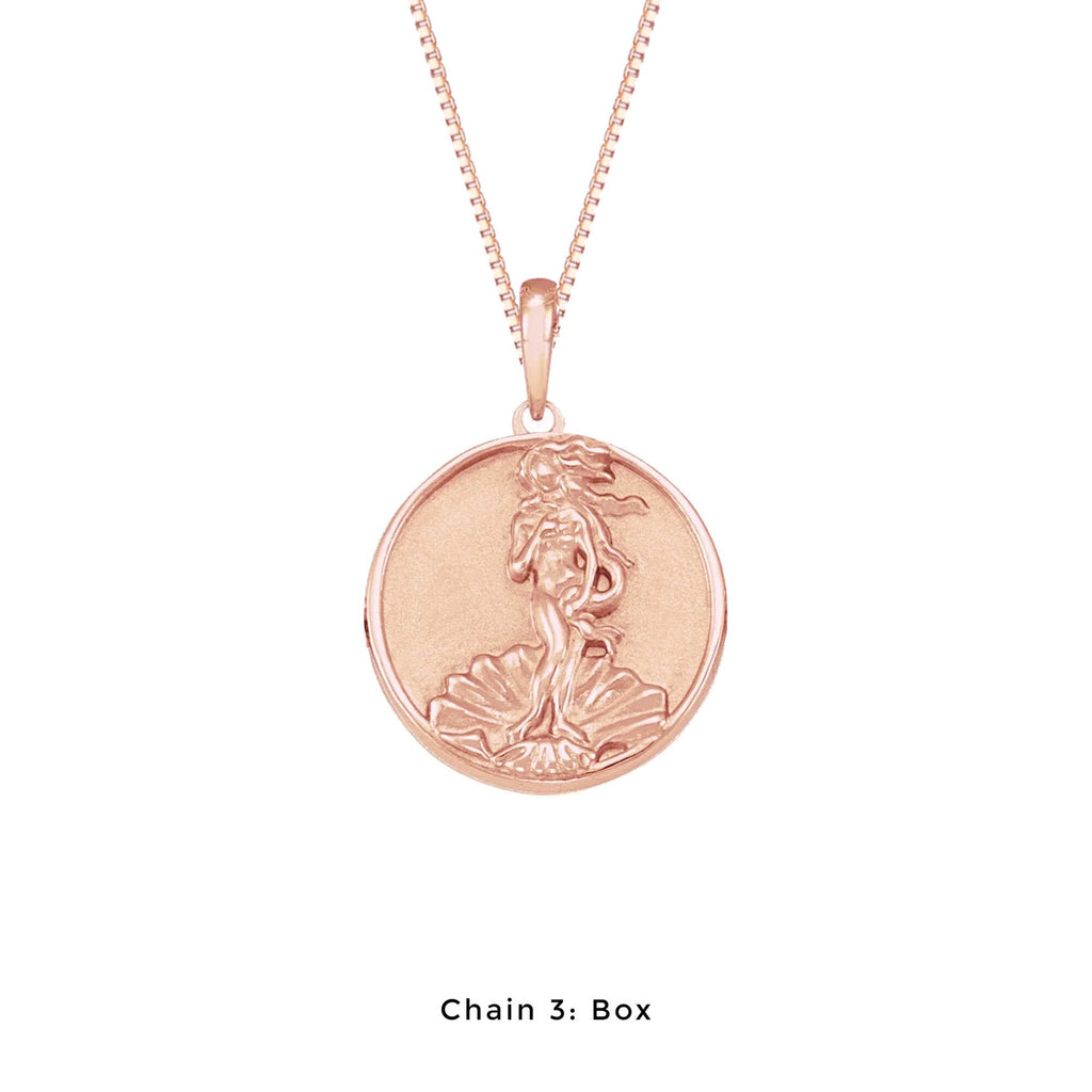 Mini Aphrodite Medallion Necklace (Complimentary Engraving)