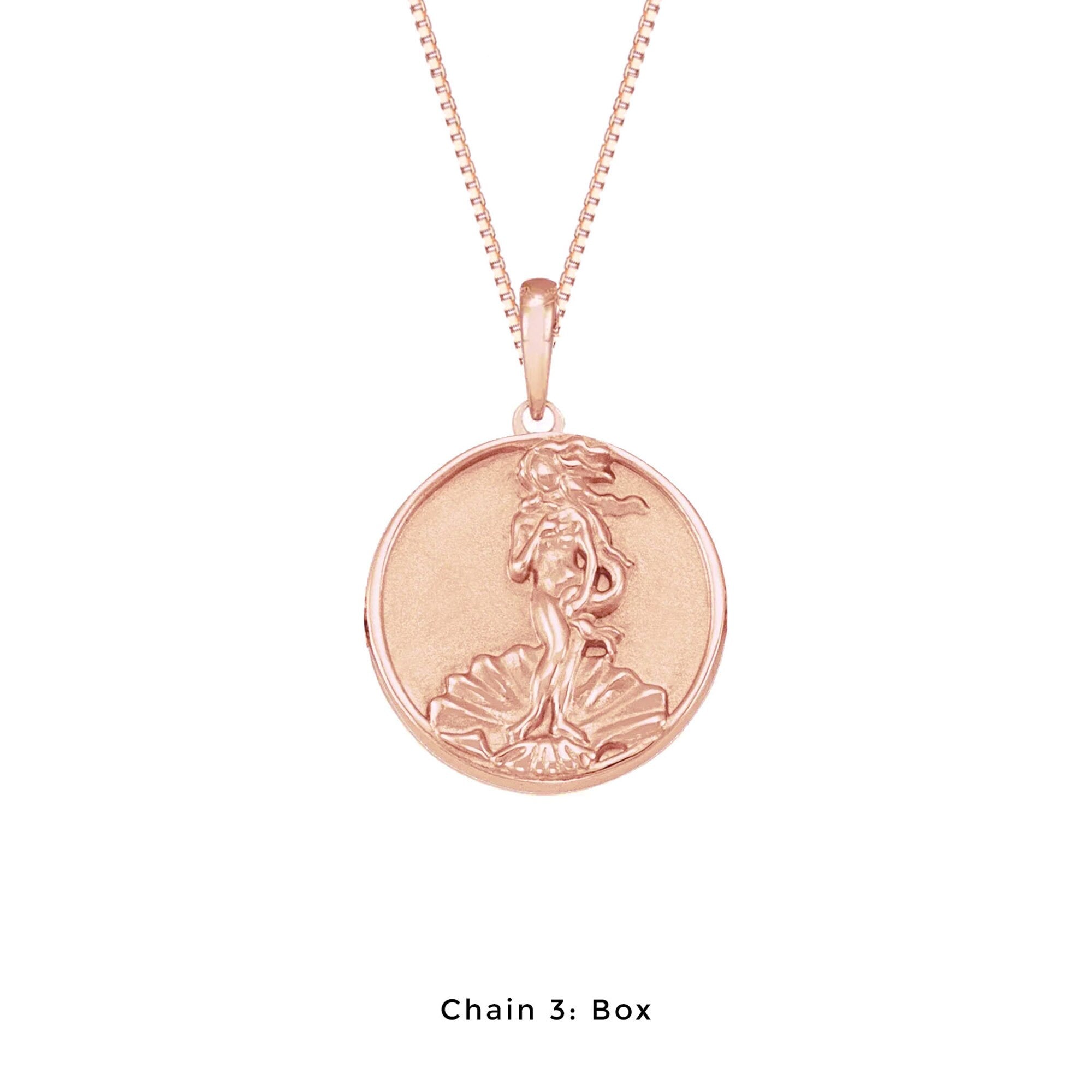 Mini Aphrodite Medallion Necklace (Complimentary Engraving)