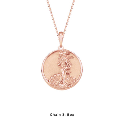 Medium Aphrodite Medallion Necklace (Complimentary Engraving)