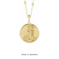 Small Aphrodite Medallion Necklace (Complimentary Engraving)