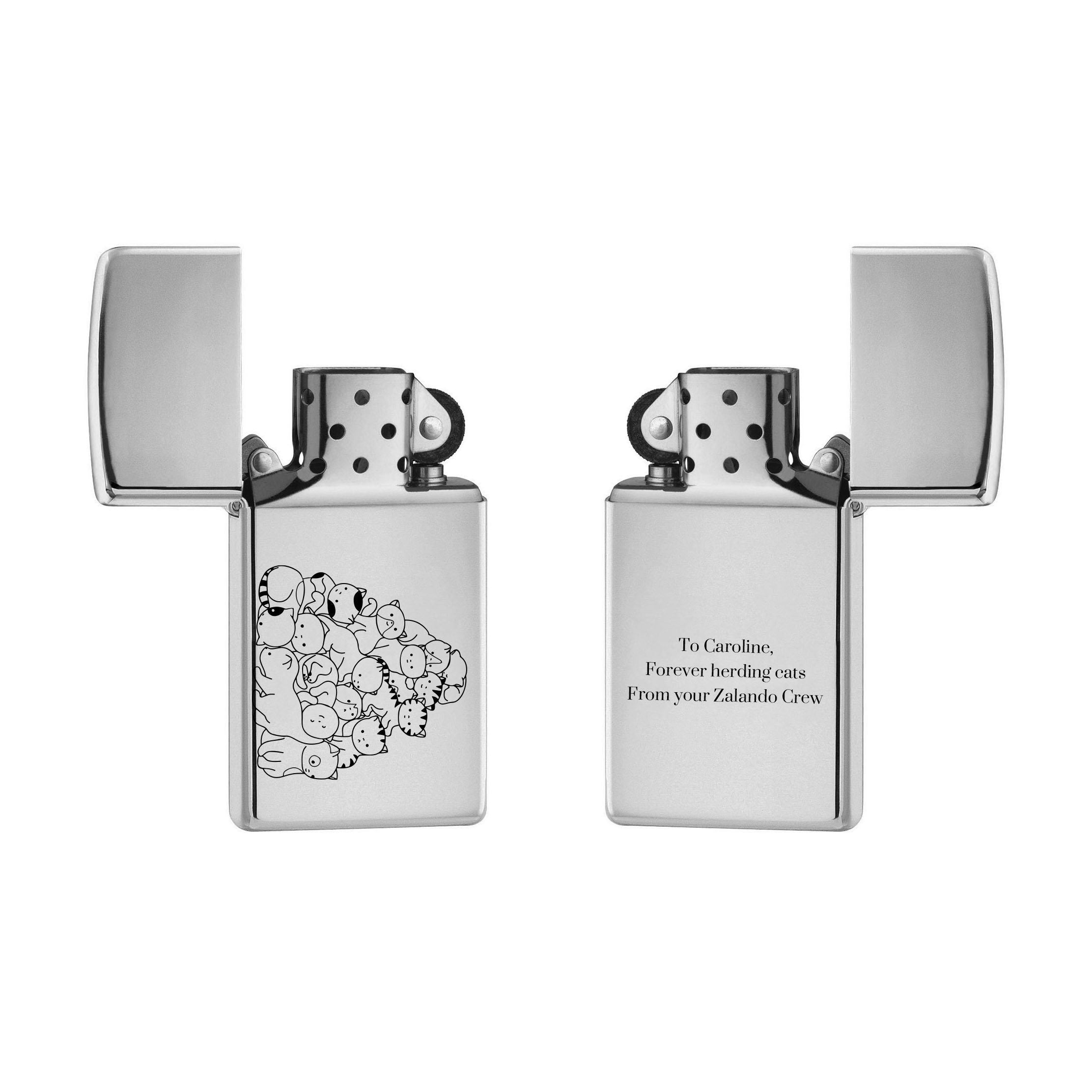 Slim High Polish Chrome Lighter (Complimentary Engraving)