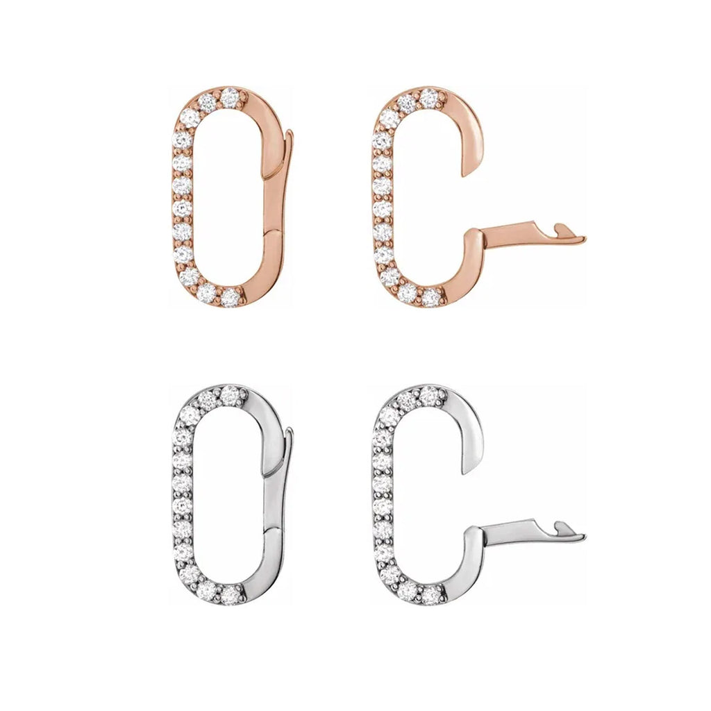 Accented Oval Hinged Bail for Charms and Pendants
