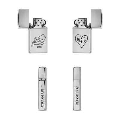 Slim High Polish Sterling Silver Lighter (Complimentary Engraving)