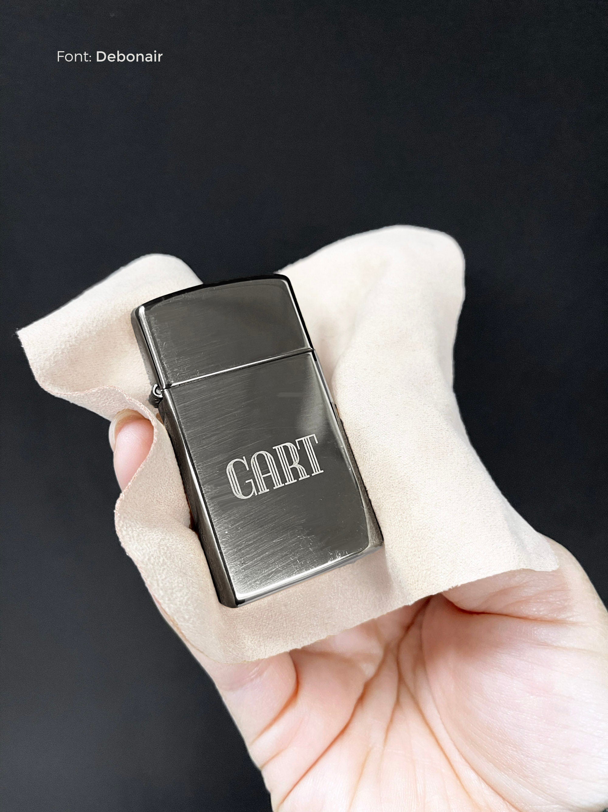 Gunmetal Lighter (Complimentary Engraving)