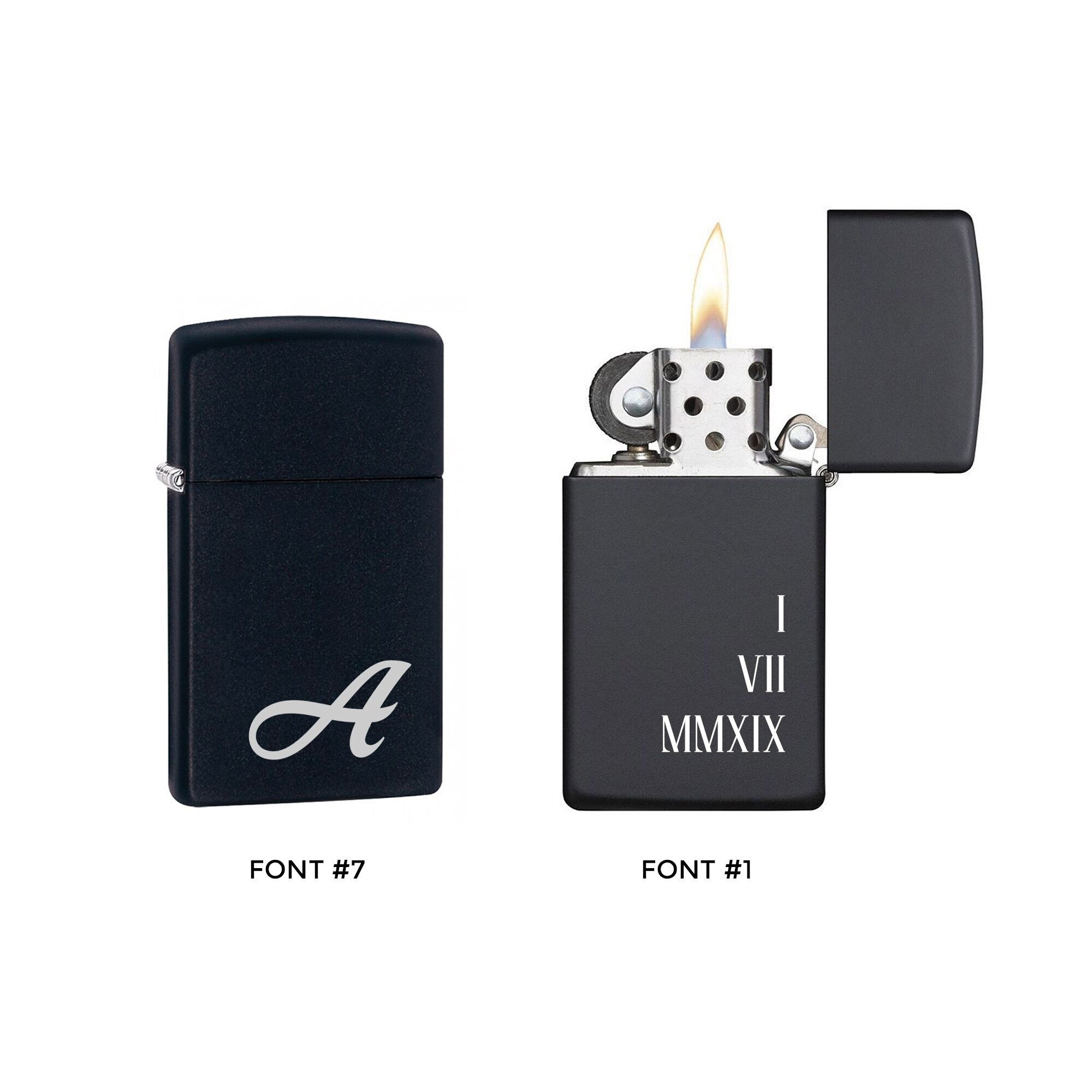 Matte Black Lighter (Complimentary Engraving)