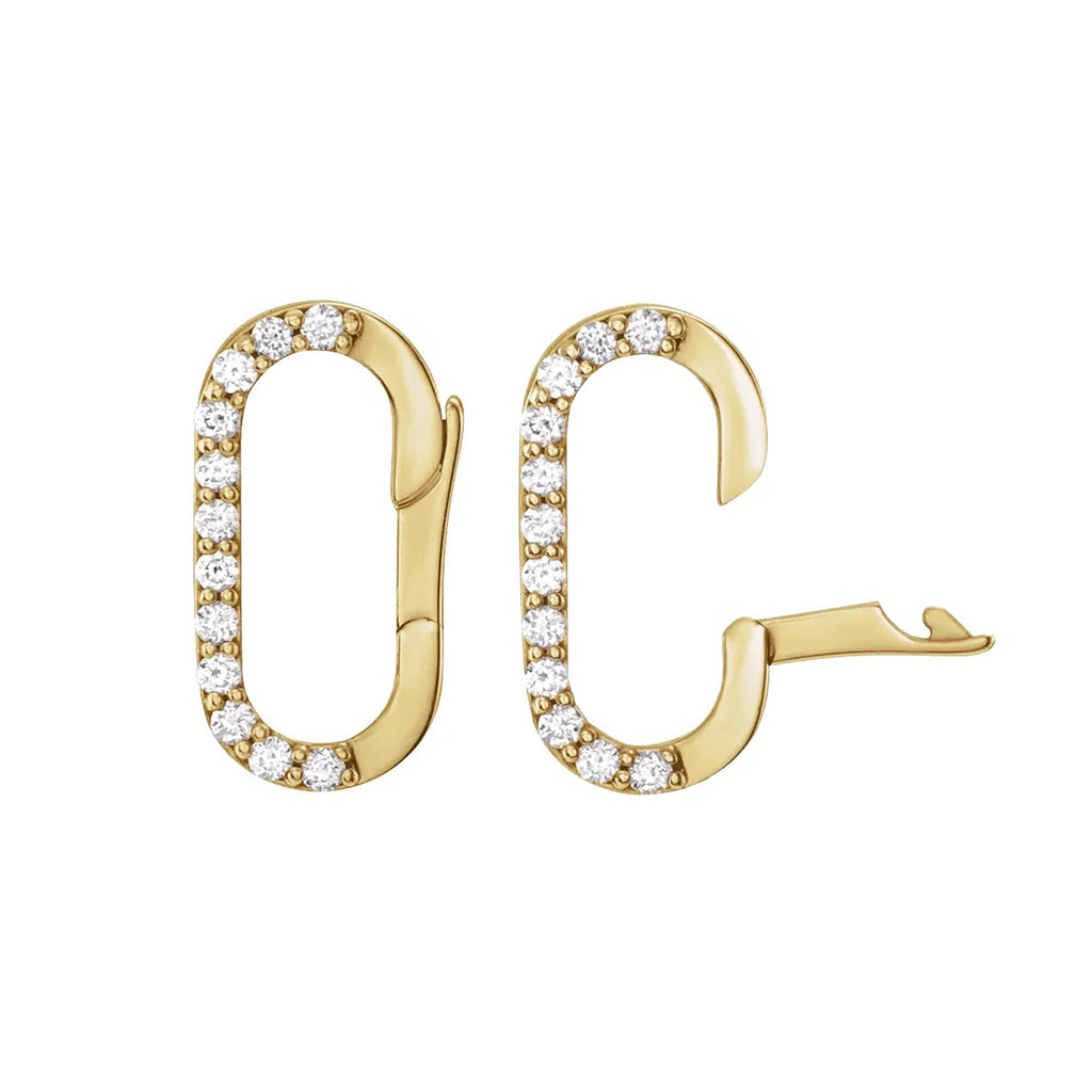 Accented Oval Hinged Bail for Charms and Pendants