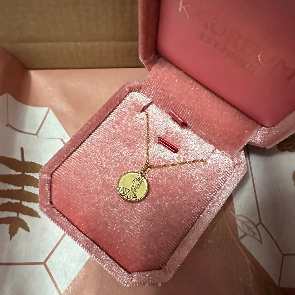 Mini Aphrodite Medallion Necklace (Complimentary Engraving)