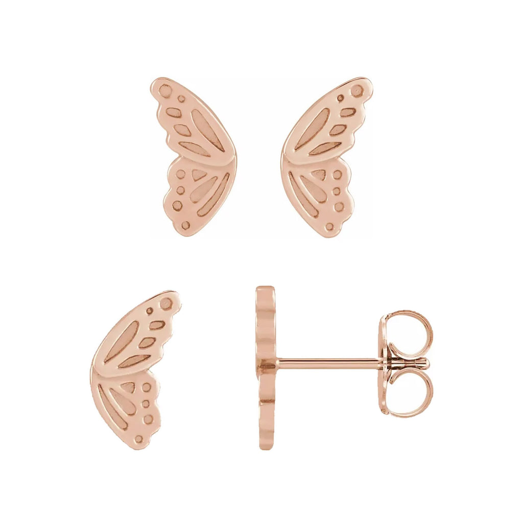Butterfly Wing Earring (single or pair)