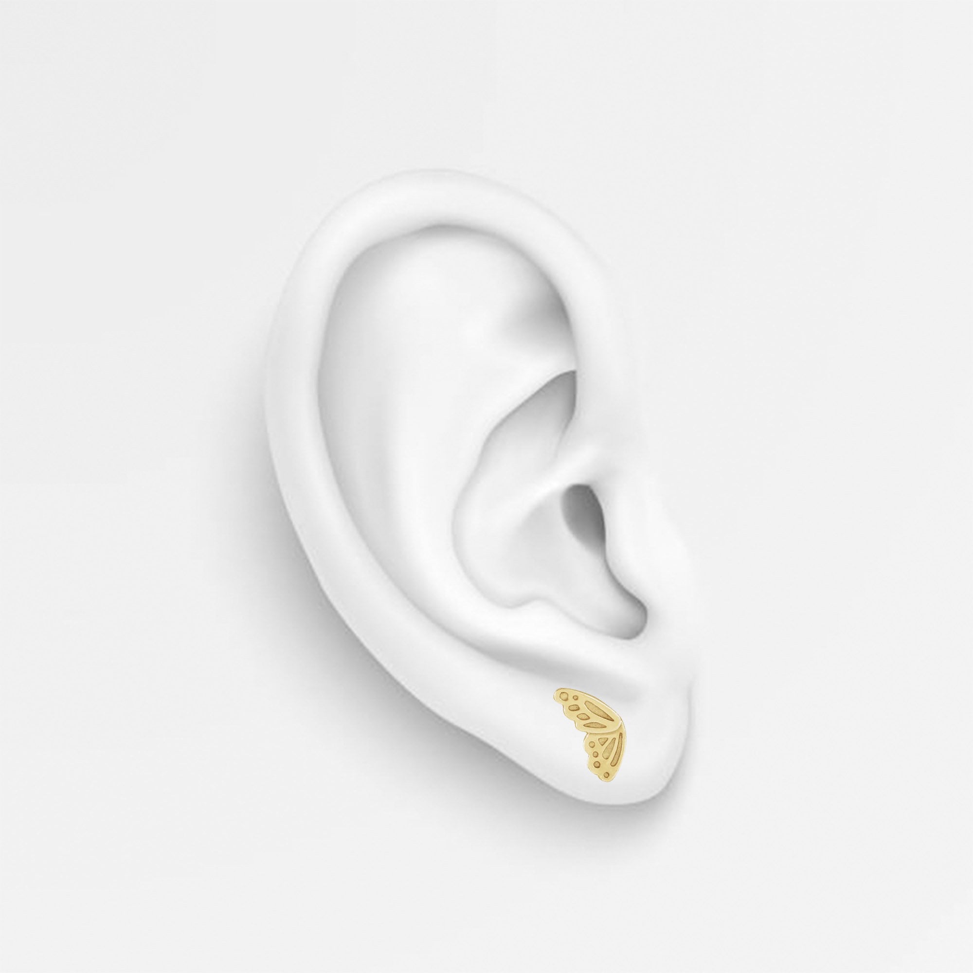 Butterfly Wing Earring (single or pair)