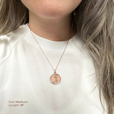 Medium Aphrodite Medallion Necklace (Complimentary Engraving)