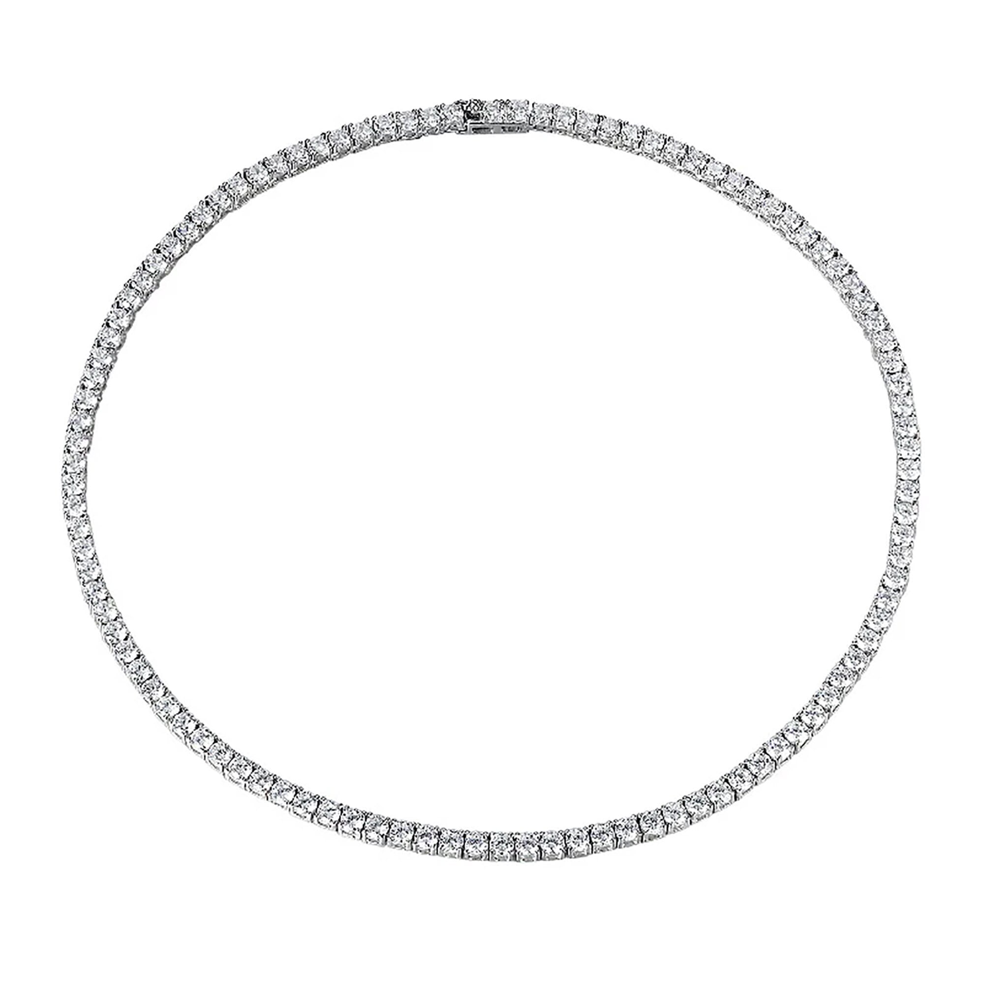 Moissanite Tennis Necklace in 4mm