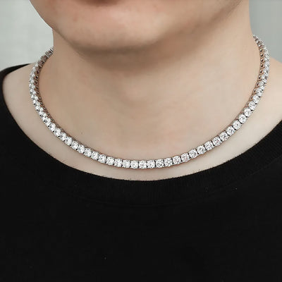 Moissanite Tennis Necklace in 4mm